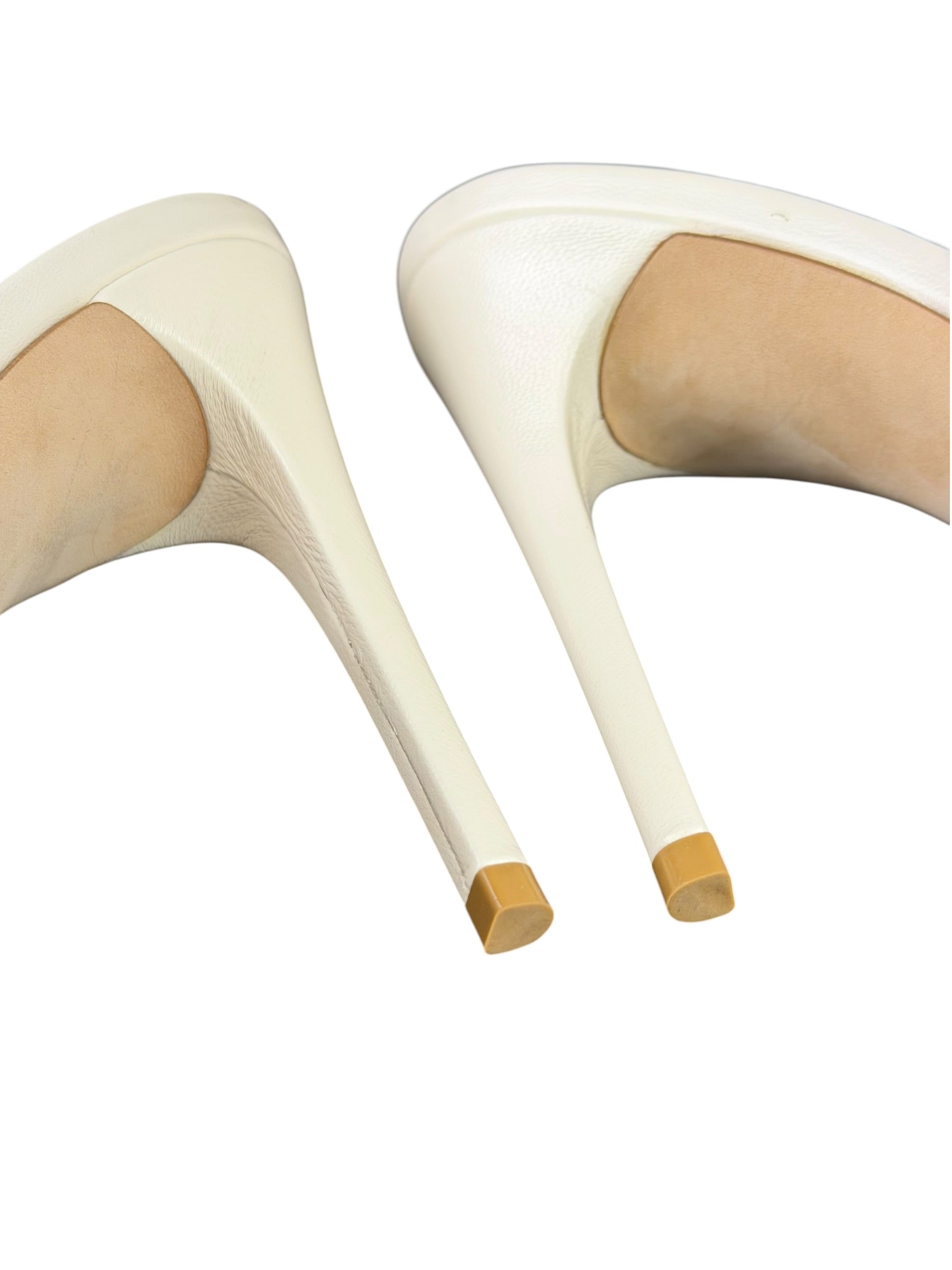 YSL Crystal Blonde Mules 37.5