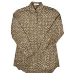 Prada Muted Cheetah Print Button Down Top