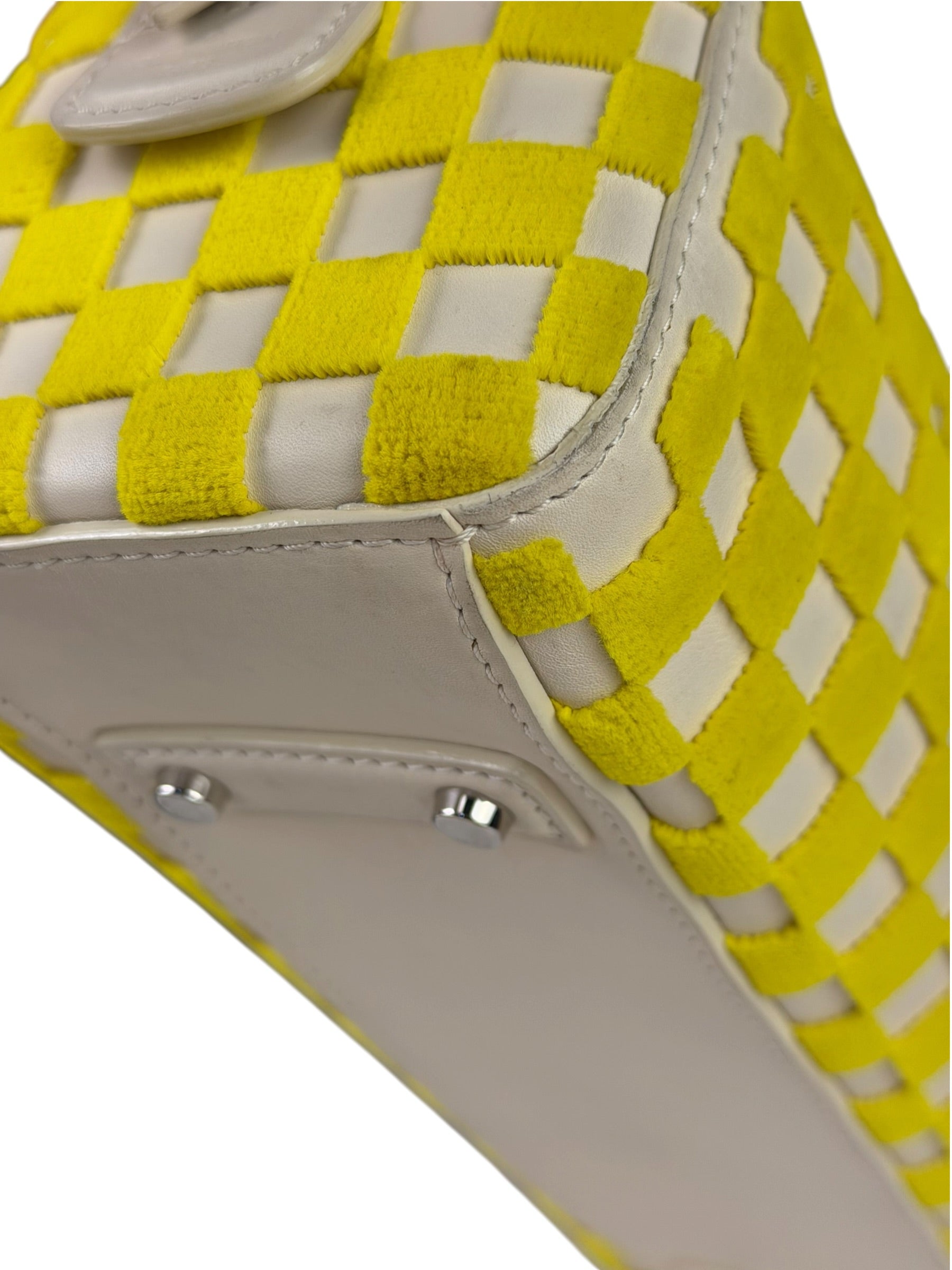 Louis Vuitton Cream/Yellow Damier Cubic Printemps Etè Speedy 2013