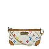 Louis Vuitton White Leather Milla Pochette MM