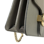 Gucci Grey Calfskin Interlocking Small G Shoulder Bag
