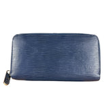 Louis Vuitton Navy Epi Long Zippy Wallet