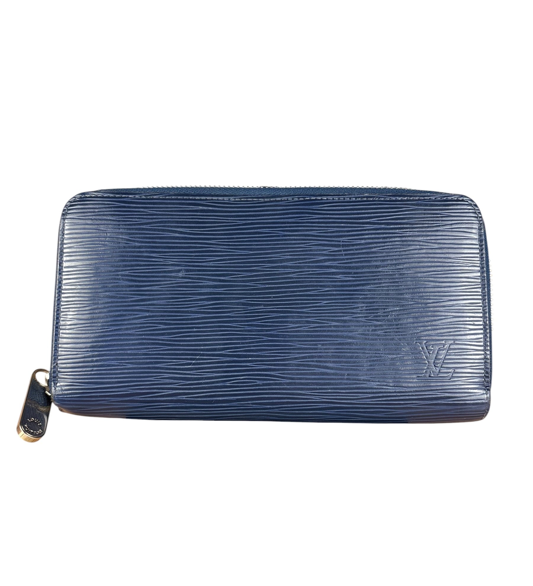 Louis Vuitton Navy Epi Long Zippy Wallet