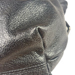 Burberry Black Ruched Leather Curzon Satchel Crossbody Bag
