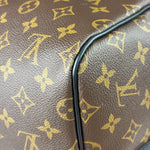 Louis Vuitton Black/Brown Monogram Keepall 55