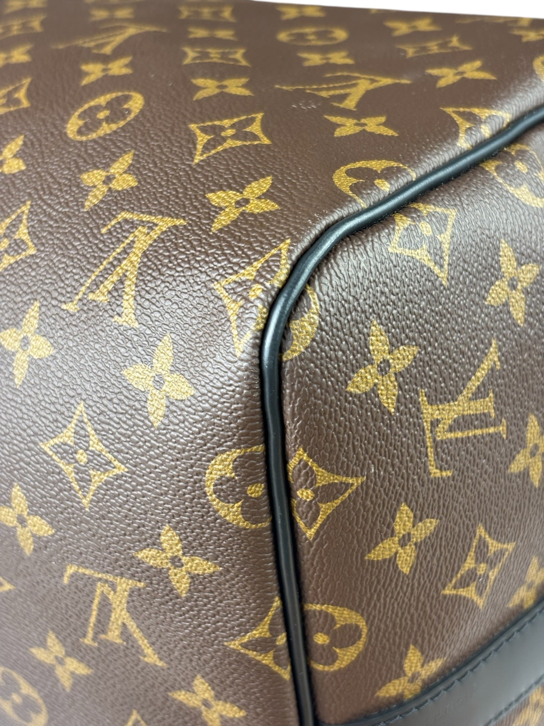 Louis Vuitton Black/Brown Monogram Keepall 55