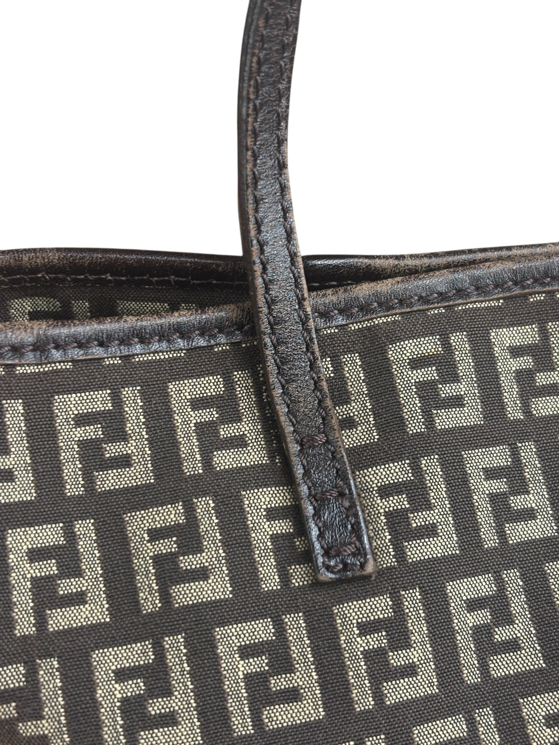 Fendi Vintage FF Zucchino Tote Bag
