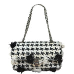 Chanel Tweed Woven Medium Classic Double Flap Bag 2014