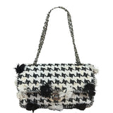 Chanel Tweed Woven Medium Classic Double Flap Bag 2014