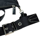 Prada Vintage Black Nylon Crossbody Bag