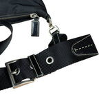 Prada Vintage Black Nylon Crossbody Bag