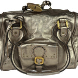 Chloe Metallic Gold Leather Paddington Handbag