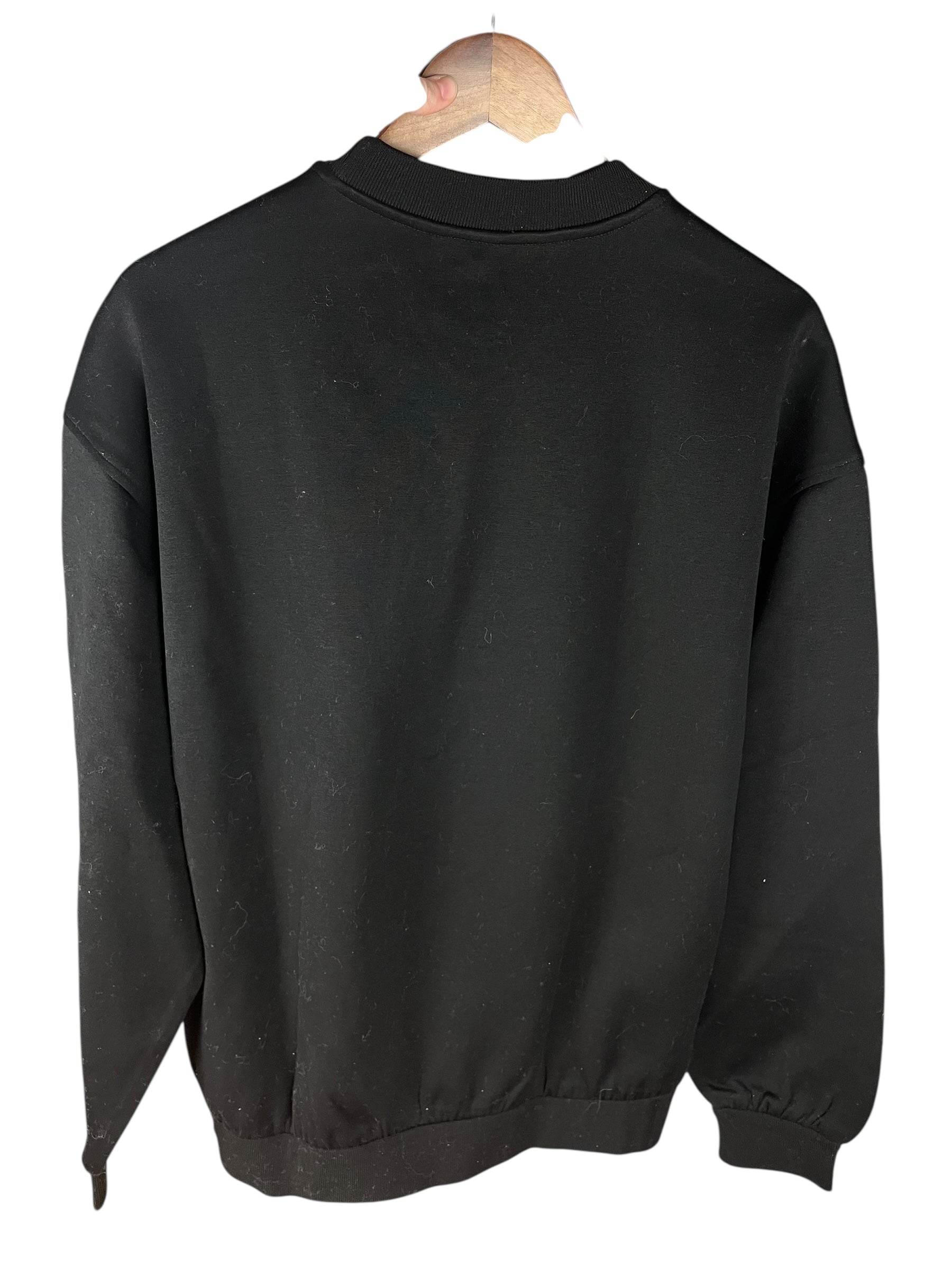 Prada Black Nylon Logo Pullover