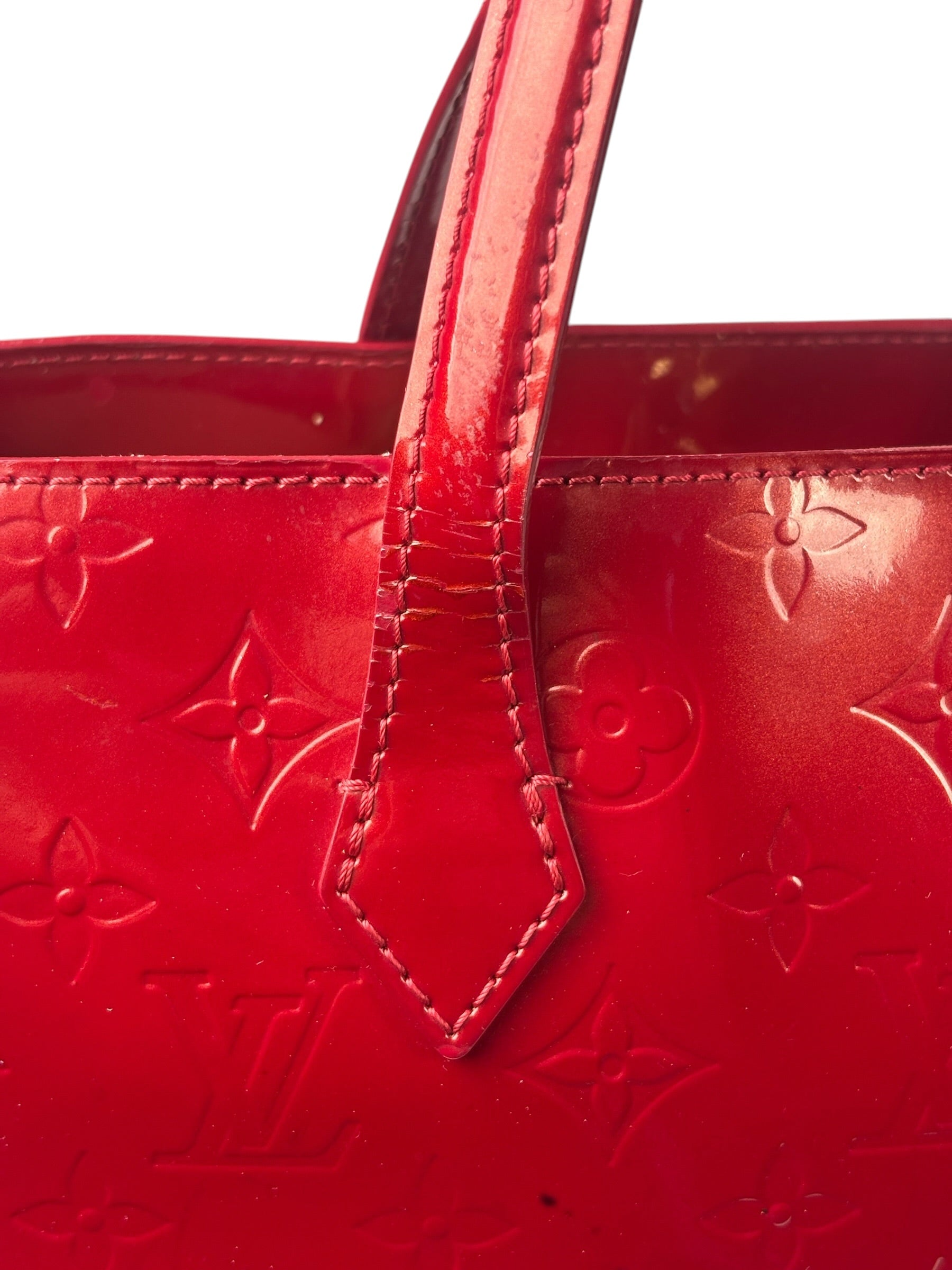 Louis Vuitton Monogram Red Vernis Wilshire PM