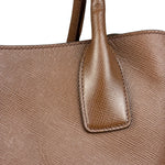 Prada Vintage Brown Leather Top Handle Bag