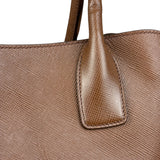 Prada Vintage Brown Leather Top Handle Bag
