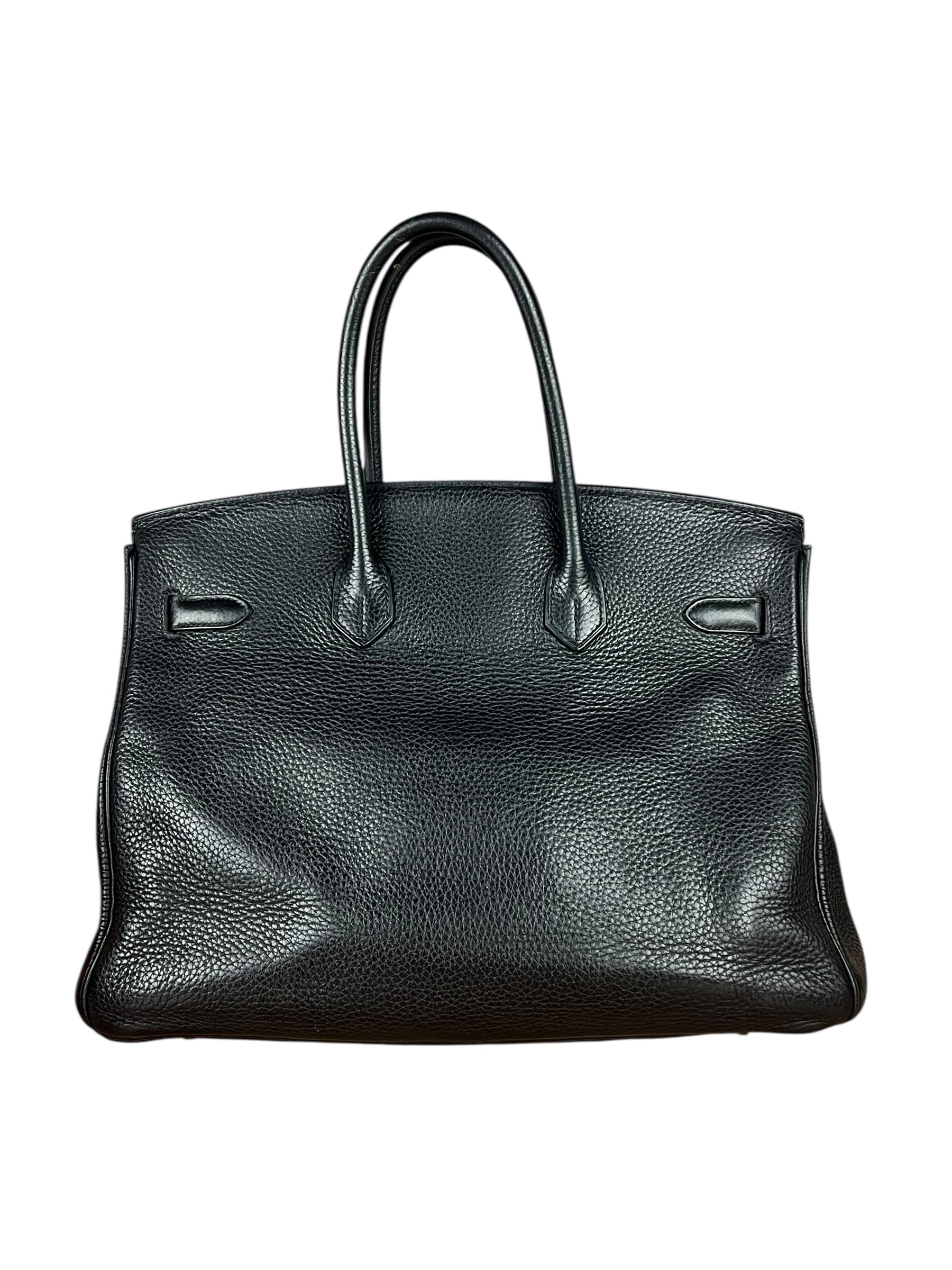 Hermes Birkin 35 Black Togo Palladium 2010