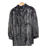 Vintage Black Mink Fur Coat