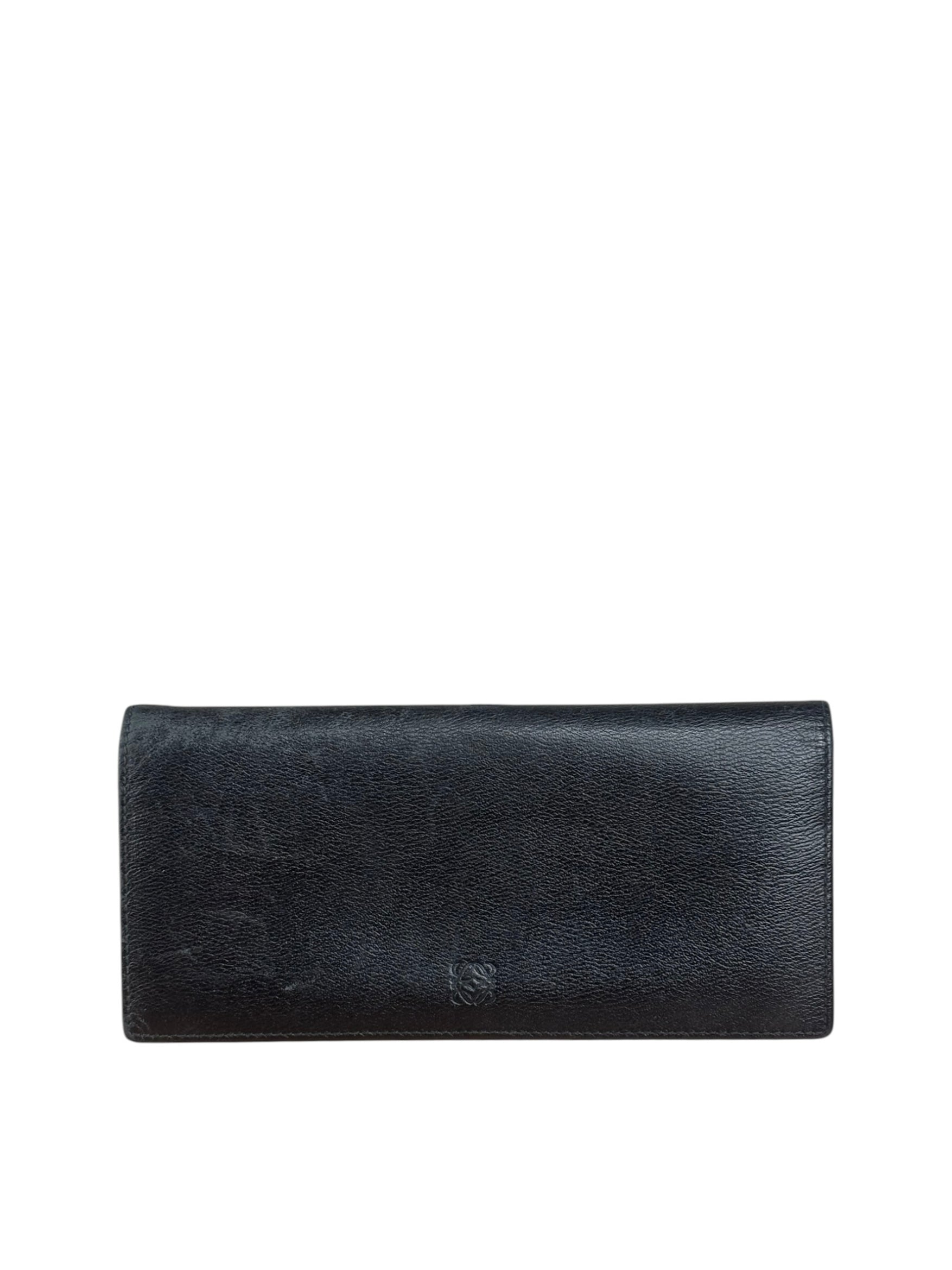 Loewe Bicolor Leather Puzzle Long Horizontal Bifold Wallet