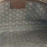 Gucci Brown/Beige Leather Trim Reins Canvas Web Hobo Bag