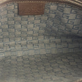 Gucci Brown/Beige Leather Trim Reins Canvas Web Hobo Bag