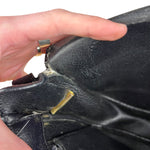 Dior Black Leather Vintage Flap Shoulder Bag