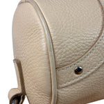 Burberry Cream Calfskin Barrel Shoulder Bag