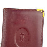 Cartier Vintage Burgundy Leather Wallet