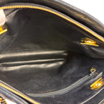 Chanel Vintage Black Quilted Lambskin Chain Shoulder Bag 1989