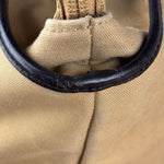 Gucci Vintage Brown Canvas Zip Tote