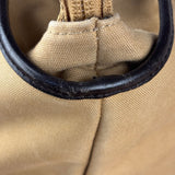 Gucci Vintage Brown Canvas Zip Tote