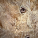 Vintage Brown Curly Shag Fur Coat