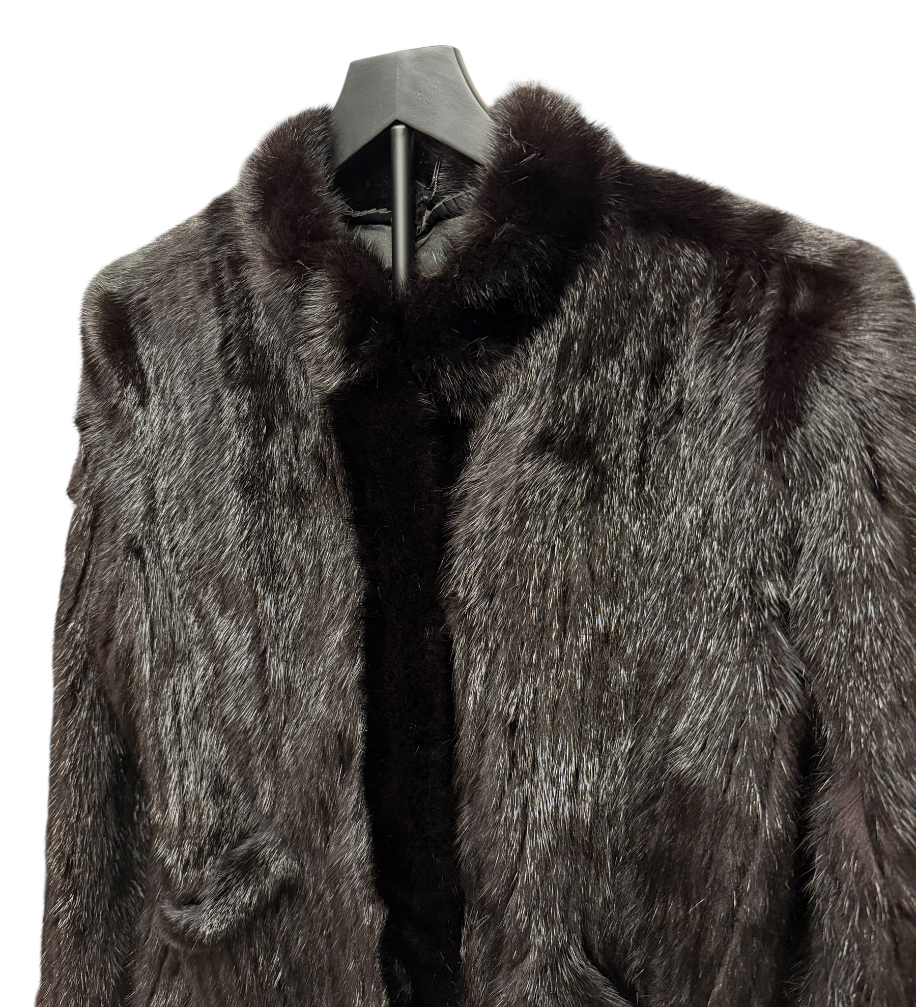 Saga Mink Vintage Black Fur Coat
