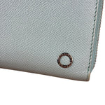 Bvlgari Blue Leather Long Zippy Wallet