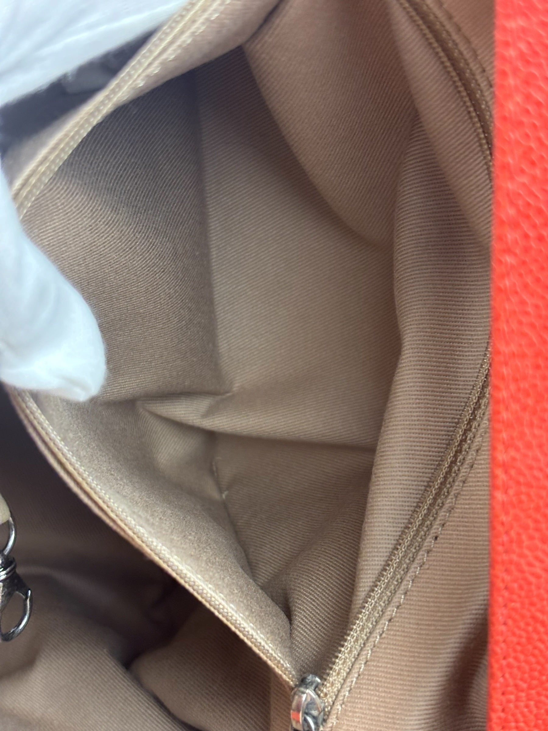 Chanel Red Caviar Quilted Medium Frame Shoulder Bag 2011