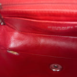 Chanel Red Quilted Leather Classic Mini Flap Bag 2012