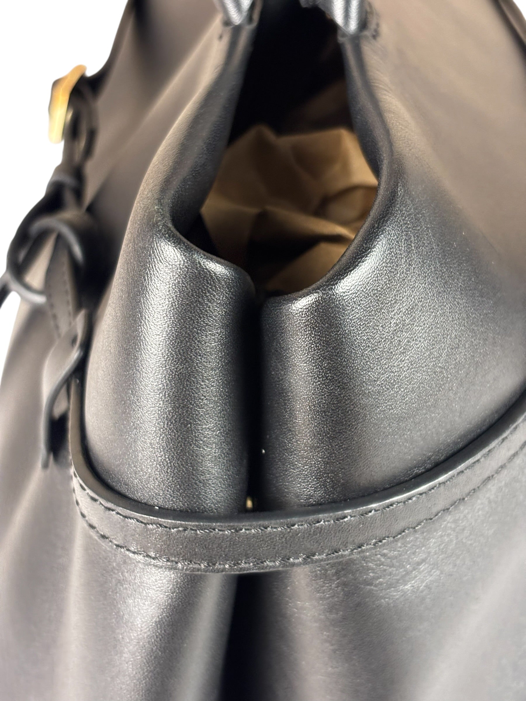 Manu Atelier Black Leather Le Cambon 35 Tote