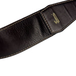 Gucci Black/Brown Leather Trim Half-Moon Hobo Bag