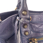 Balenciaga Purple Leather City Two-Way Bag