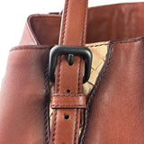 Bottega Veneta Brown Leather Intrecciato Trim Cesta Tote