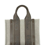 Chloé Small Woody Canvas 2Way Tote Khaki/Green
