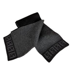 Fendi FF Logo Black Wool Scarf