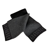 Fendi FF Logo Black Wool Scarf