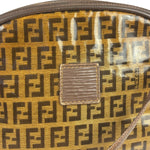 Fendi Vintage Brown PVC Leather Zucca Crossbody Bag