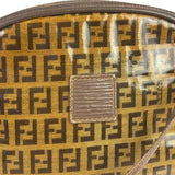 Fendi Vintage Brown PVC Leather Zucca Crossbody Bag