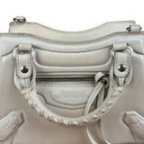 Balenciaga White Leather Neo Classic Le City Two-Way Bag