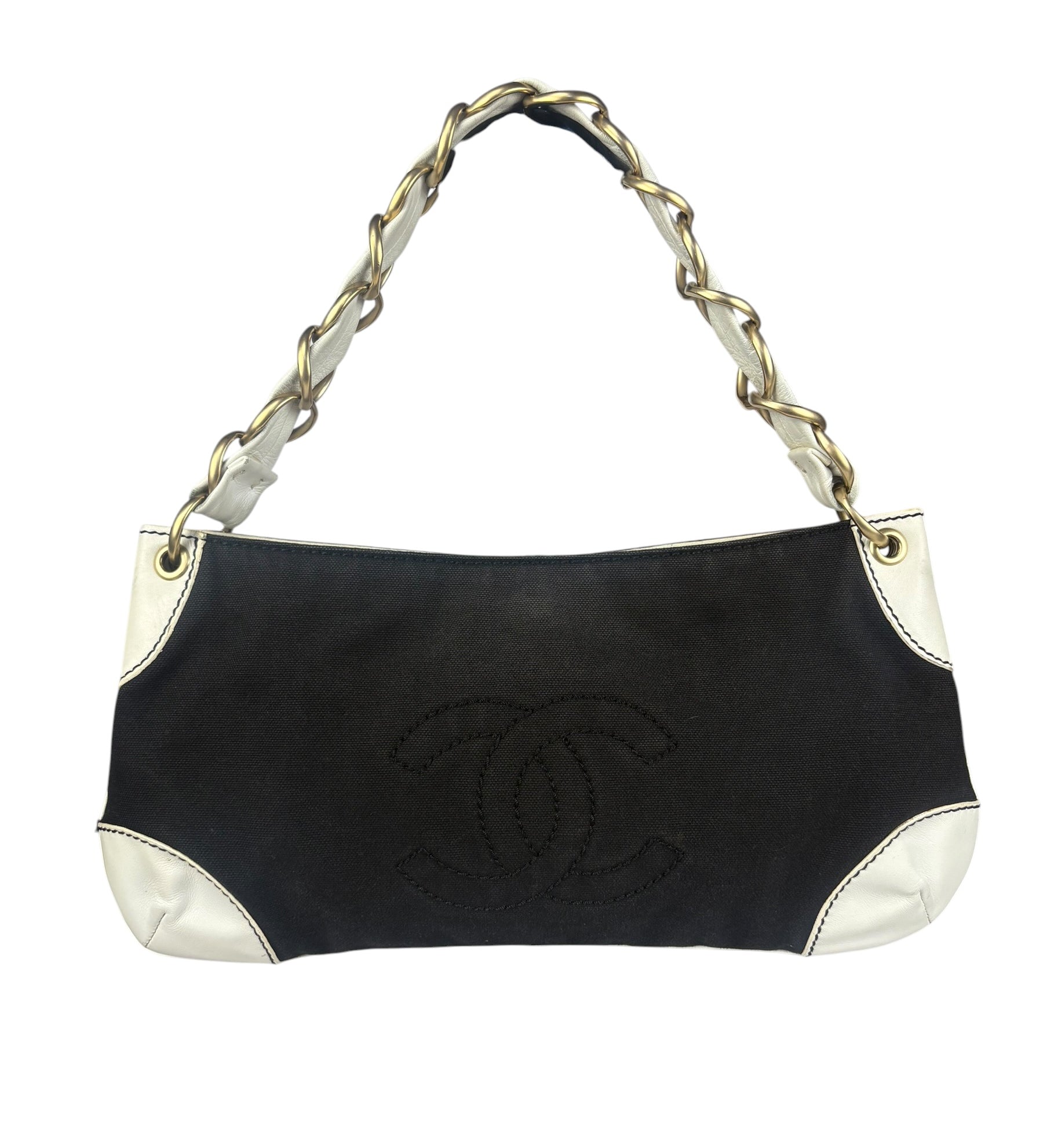 Chanel Olsen CC Canvas Shoulder Bag 2003
