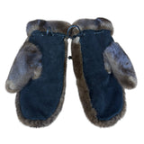 Vintage Brown Fur Mittens