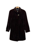 Vintage Saga Chocolate Brown Sheared Mink Mid-Length Fur Coat