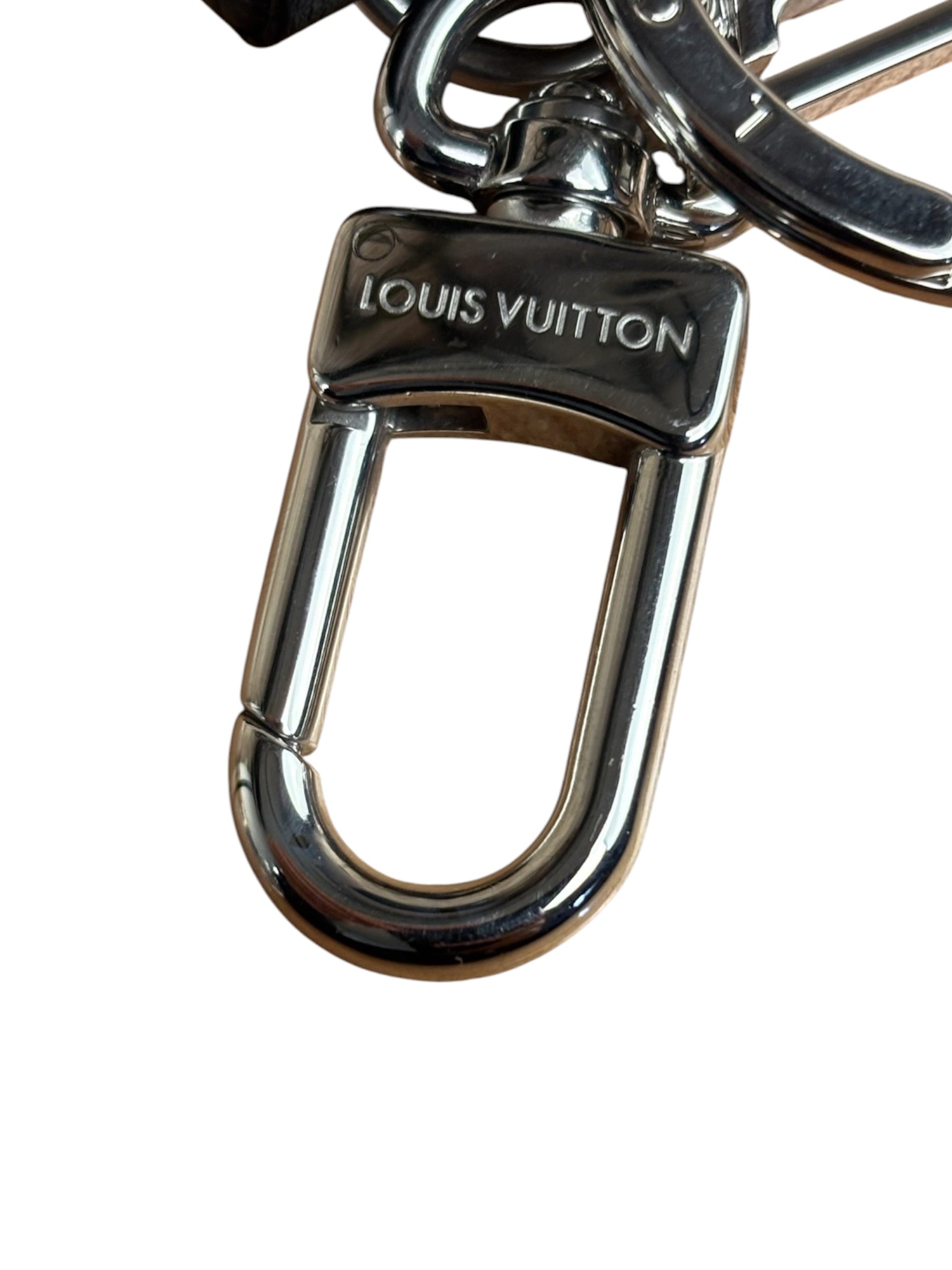 Louis Vuitton Black Monogram Shadow Dragonne Key Holder